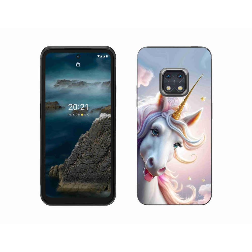 Gélový kryt mmCase na Nokia XR20 - veselý jednorožec