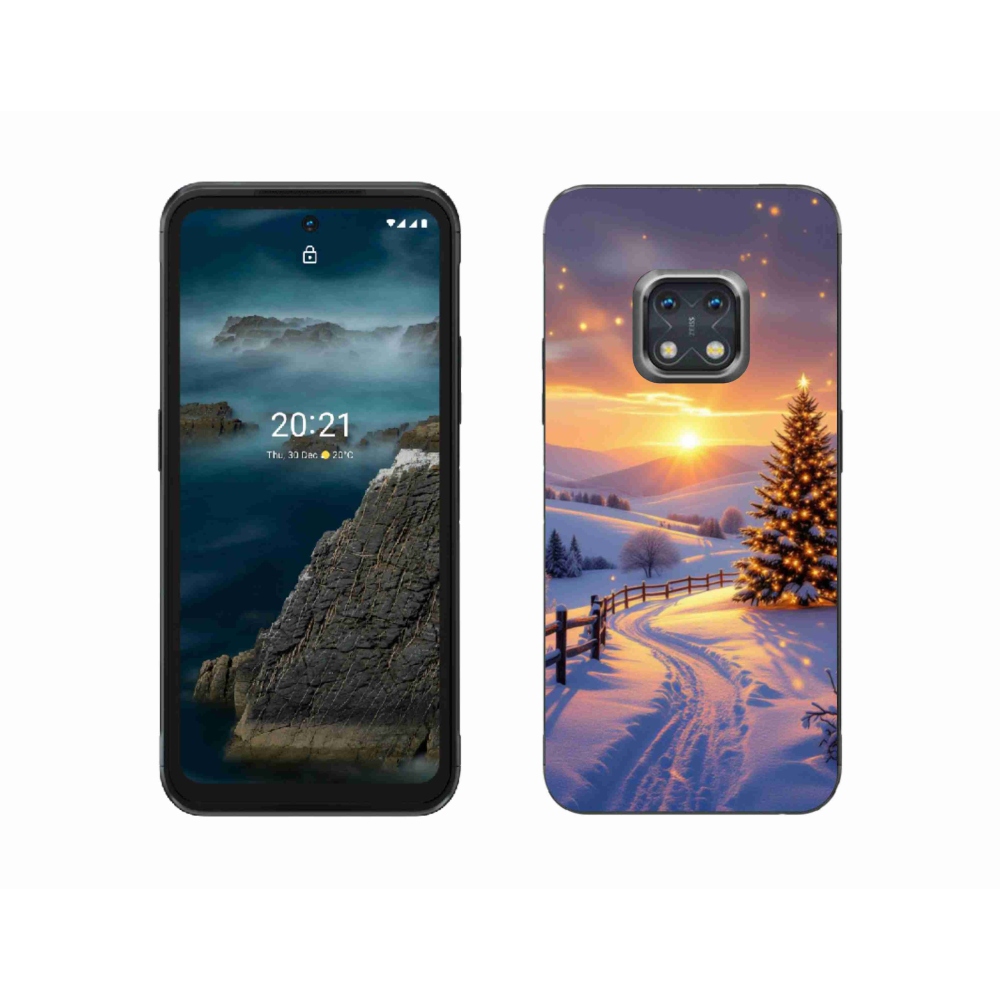 Gélový kryt mmCase na Nokia XR20 - zimná krajina