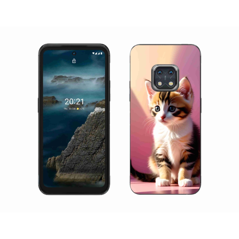 Gélový kryt mmCase na Nokia XR20 - zvedavé mačiatko 2