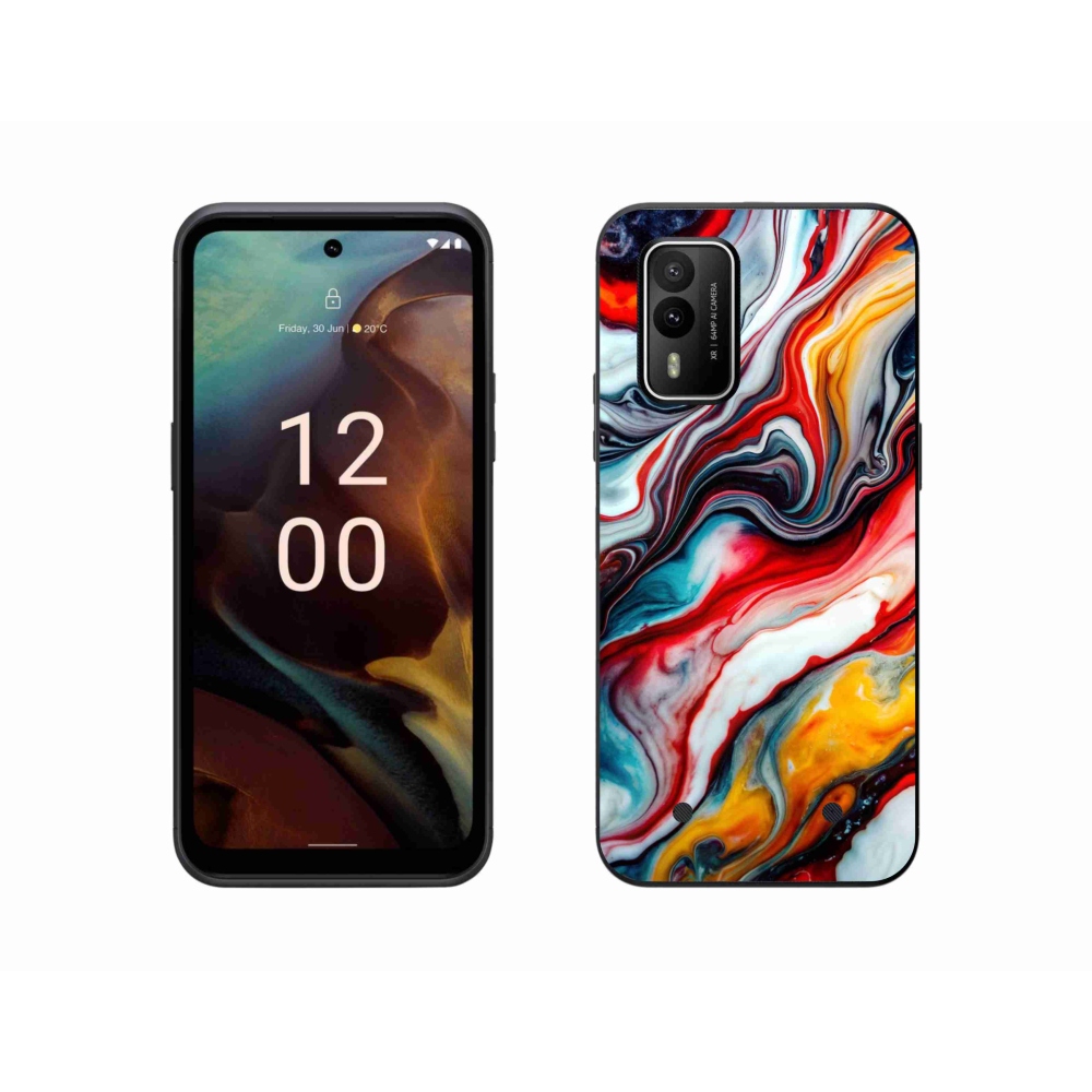 Gélový kryt mmCase na Nokia XR21 - abstraktný motív 35