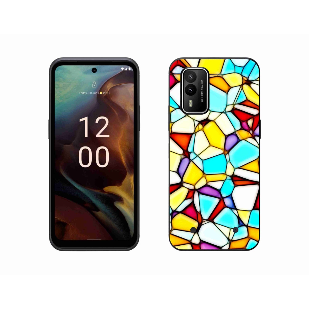 Gélový kryt mmCase na Nokia XR21 - abstraktný motív 40