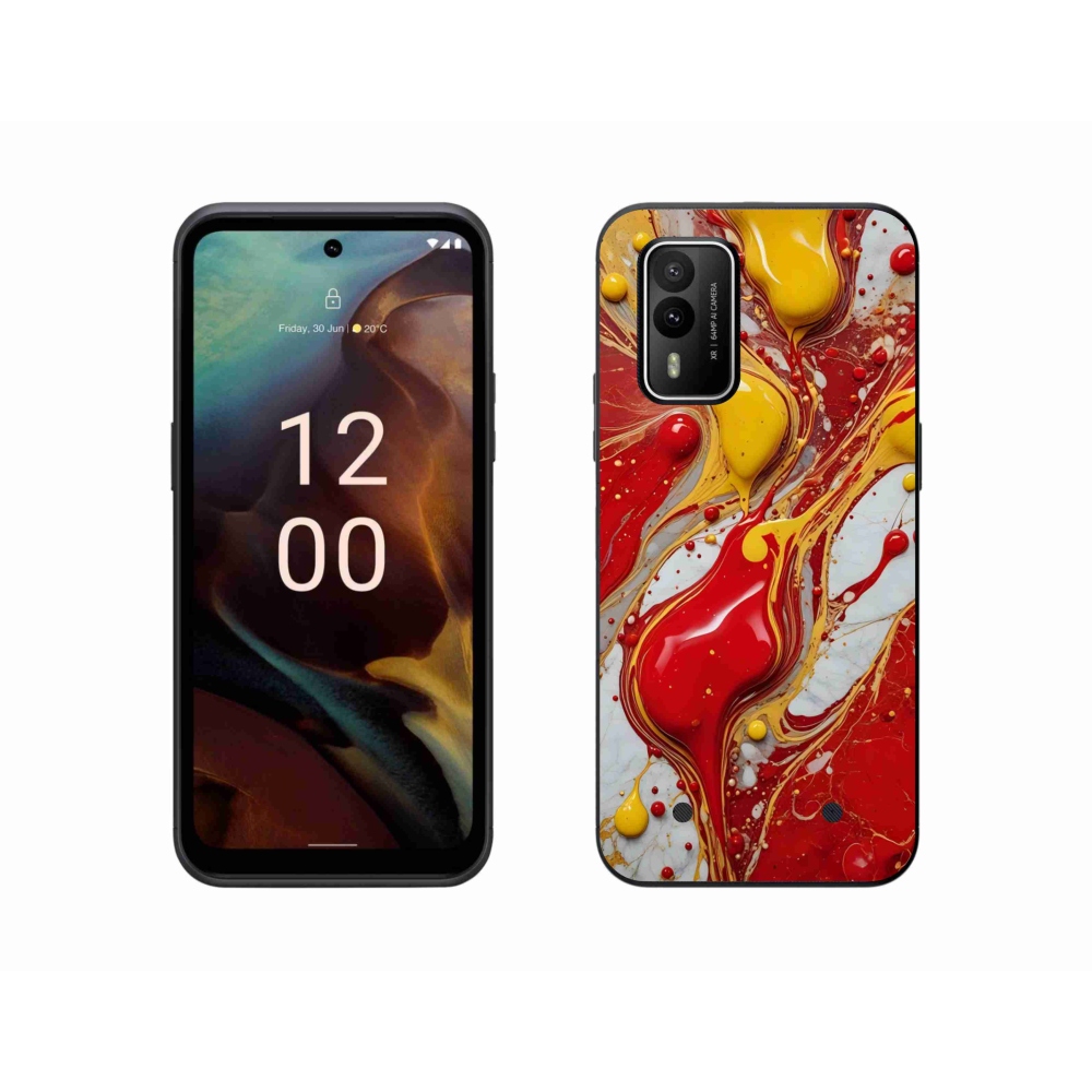 Gélový kryt mmCase na Nokia XR21 - abstraktný motív 42