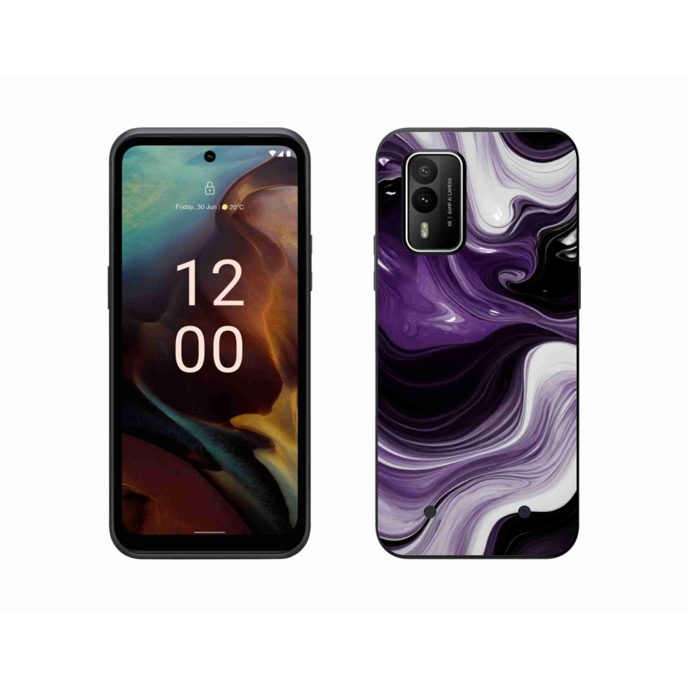 Gélový kryt mmCase na Nokia XR21 - abstraktný motív 46