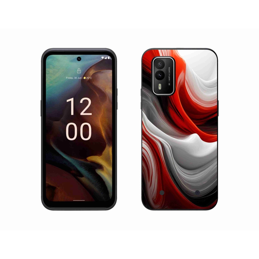 Gélový kryt mmCase na Nokia XR21 - abstraktný motív 47