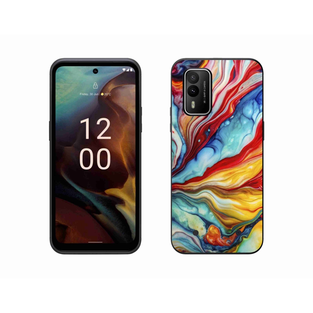 Gélový kryt mmCase na Nokia XR21 - abstraktný motív 58