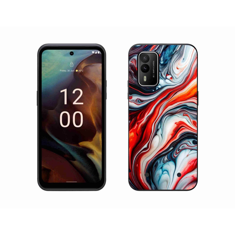 Gélový kryt mmCase na Nokia XR21 - abstraktný motív 63