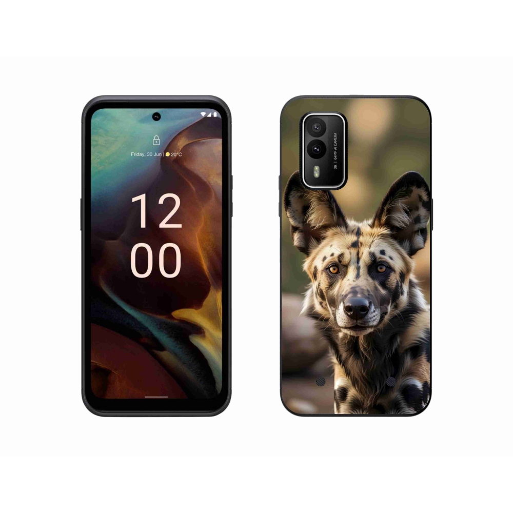 Gélový kryt mmCase na Nokia XR21 - africký divoký pes