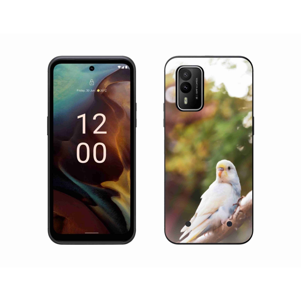 Gélový kryt mmCase na Nokia XR21 - andulka biela