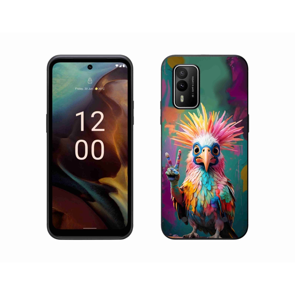 Gélový kryt mmCase na Nokia XR21 - farebný rebel