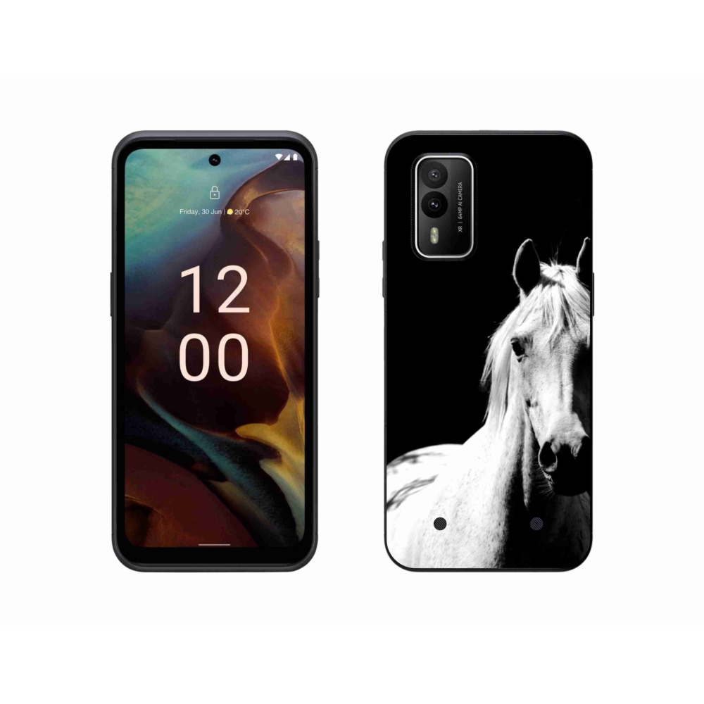 Gélový kryt mmCase na Nokia XR21 - biely kôň 5