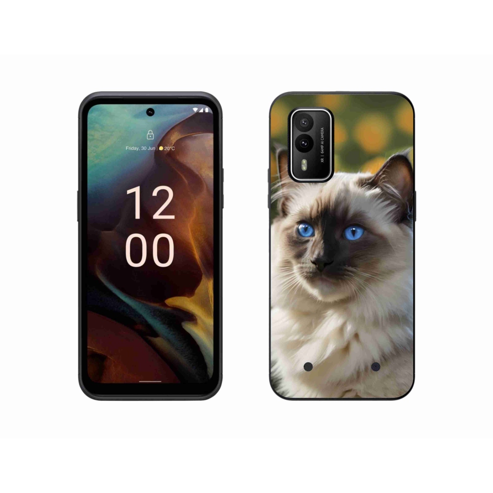 Gélový kryt mmCase na Nokia XR21 - biely ragdoll