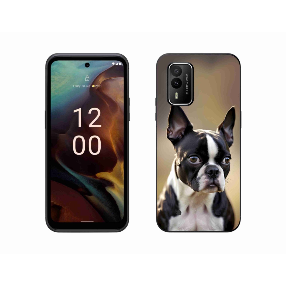 Gélový kryt mmCase na Nokia XR21 - bostonský teriér