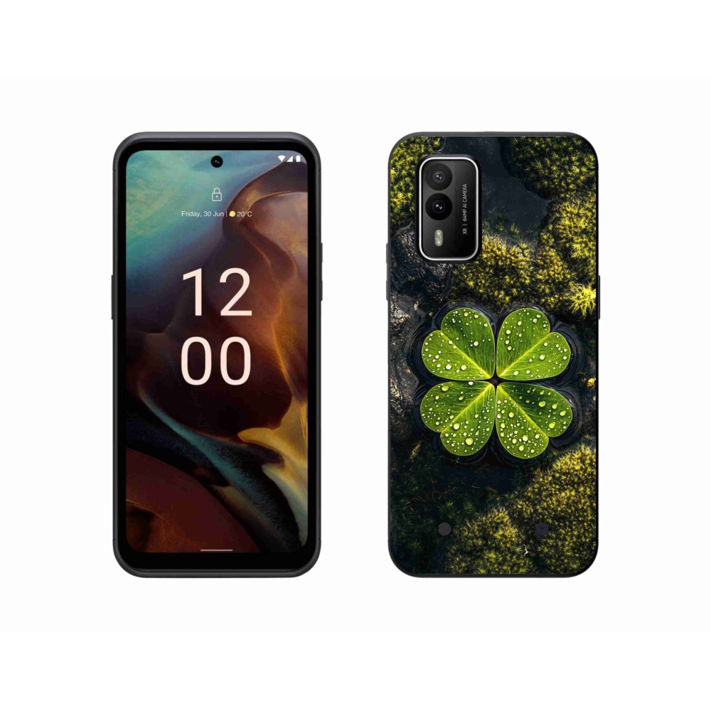 Gélový kryt mmCase na Nokia XR21 - štvorlístok