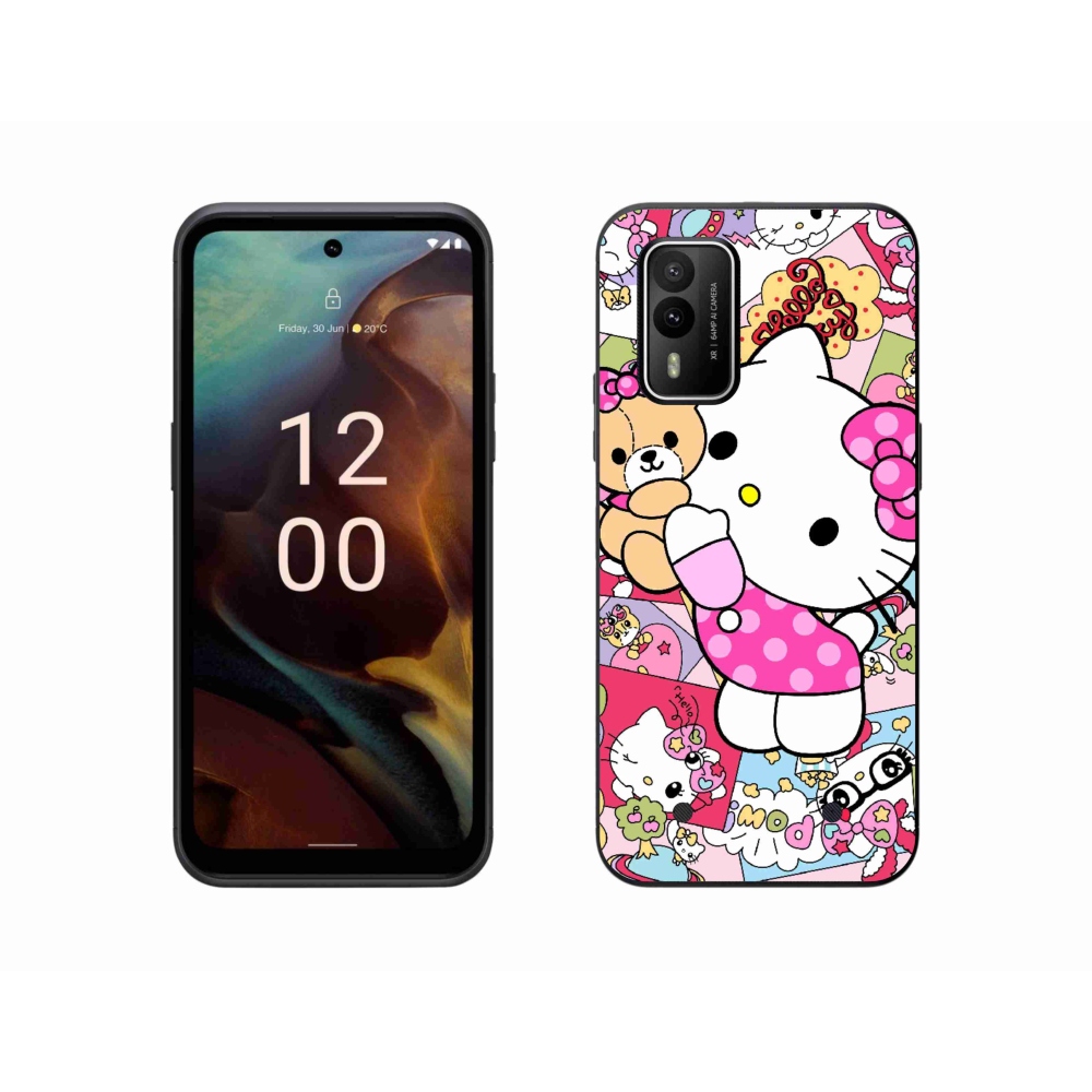 Gélový kryt mmCase na Nokia XR21 - cute kitty
