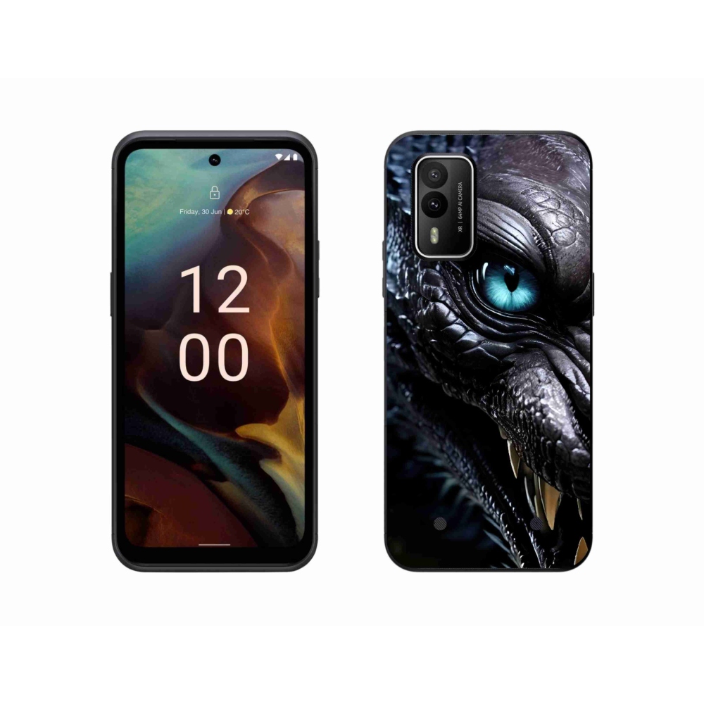 Gélový kryt mmCase na Nokia XR21 - dračí pohľad