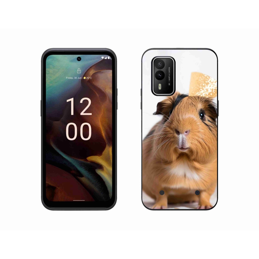Gélový kryt mmCase na Nokia XR21 - hnedé morča