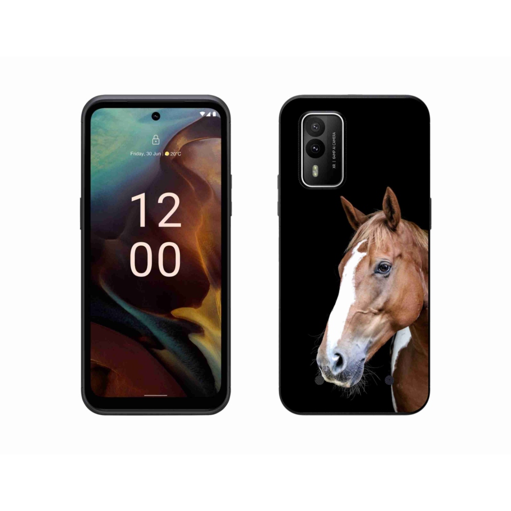 Gélový kryt mmCase na Nokia XR21 - hnedý kôň 3