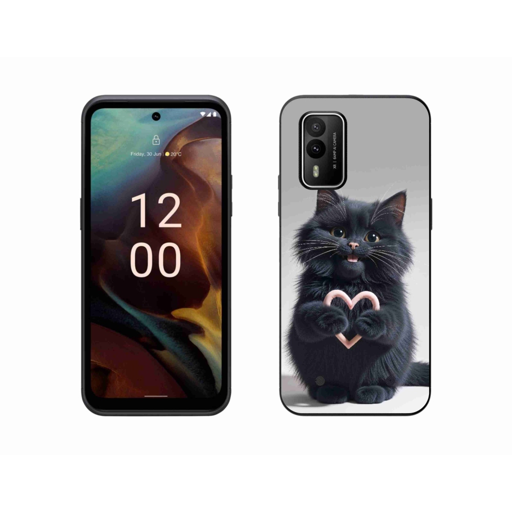 Gélový kryt mmCase na Nokia XR21 - mačacia láska 3