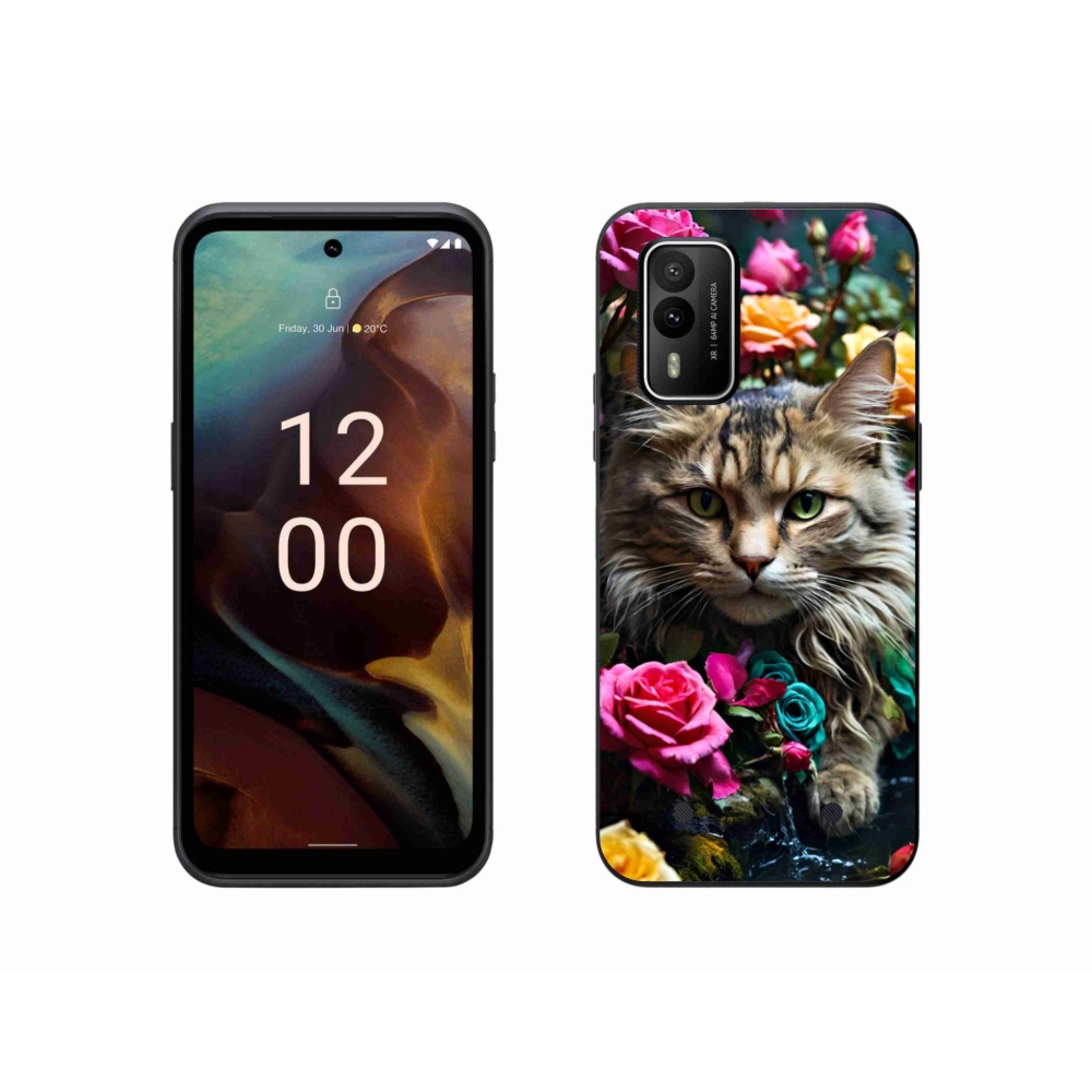 Gélový kryt mmCase na Nokia XR21 - mačacie pohľad 2