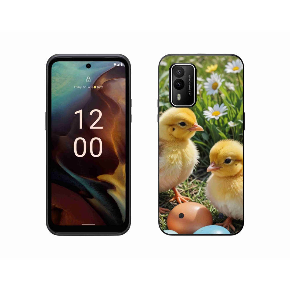 Gélový kryt mmCase na Nokia XR21 - kuriatka