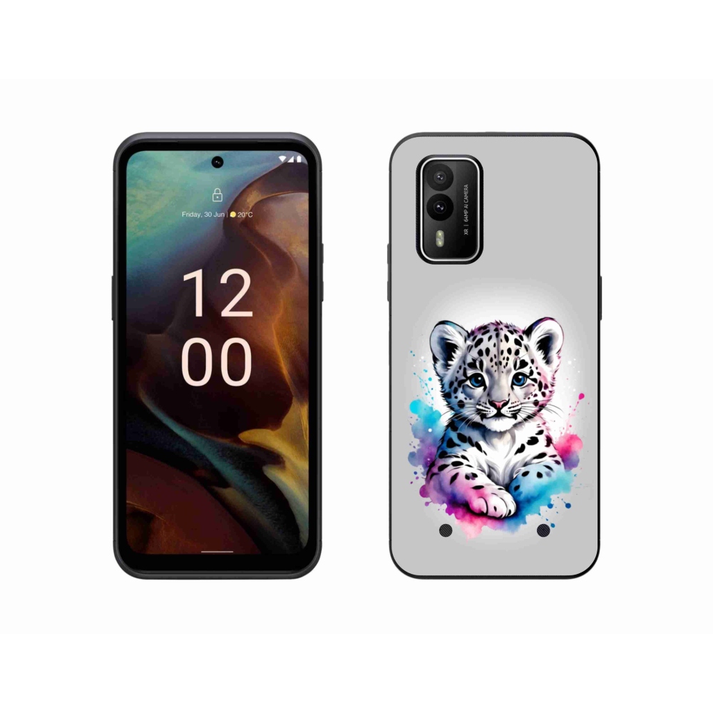 Gélový kryt mmCase na Nokia XR21 - leopardej mláďa