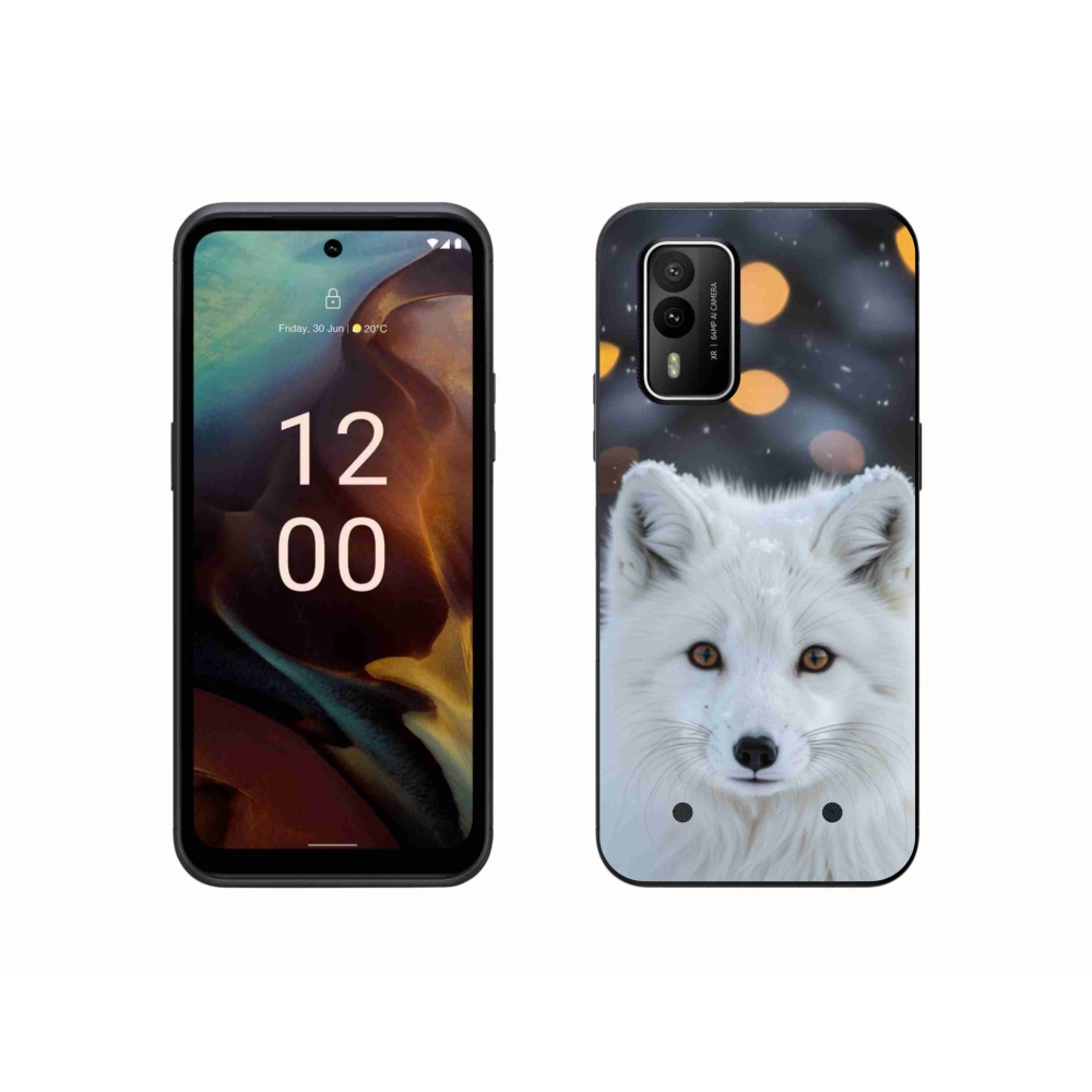 Gélový kryt mmCase na Nokia XR21 - líška polárna