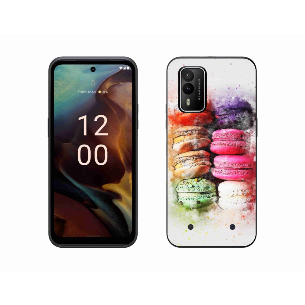 Gélový kryt mmCase na Nokia XR21 - makrónky