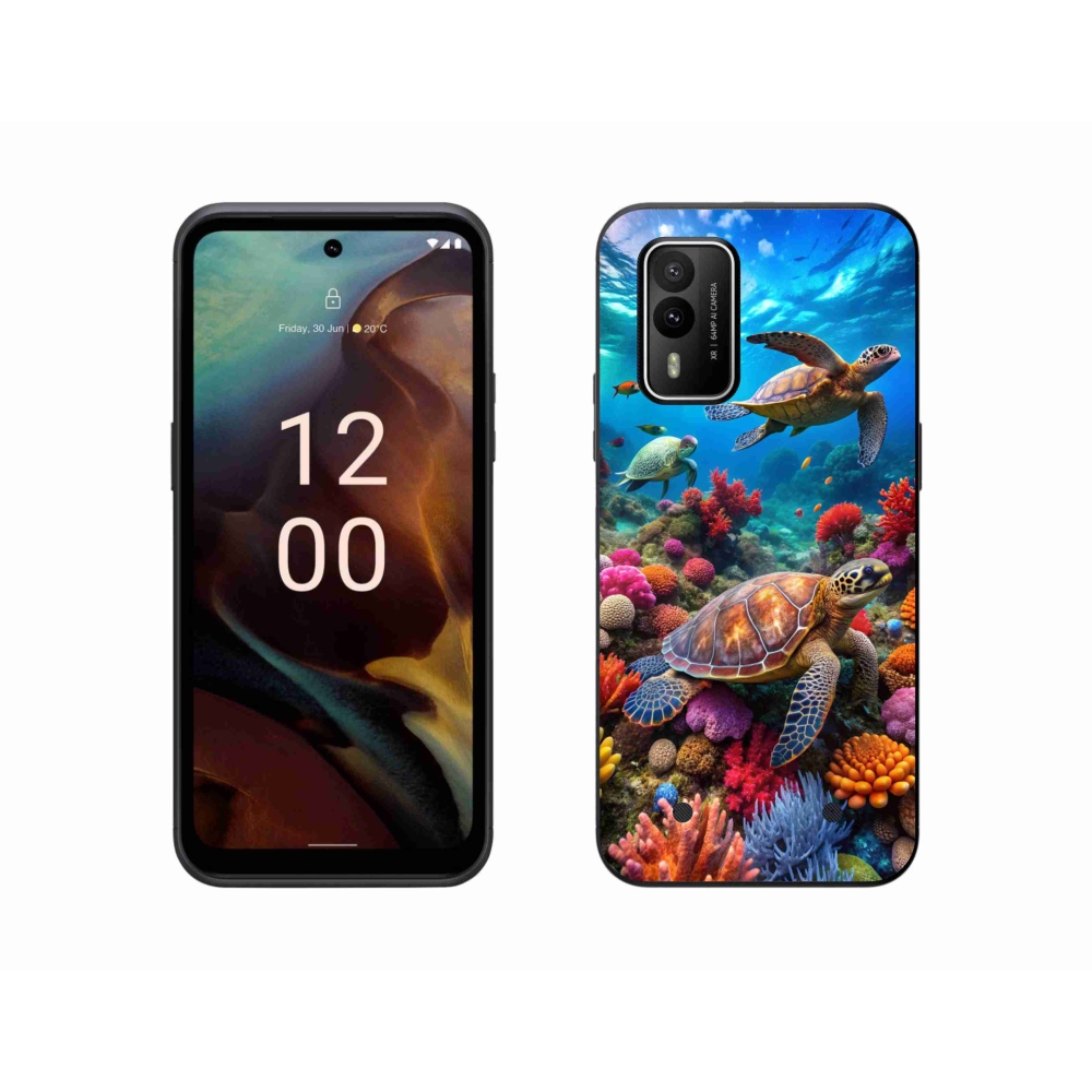 Gélový kryt mmCase na Nokia XR21 - morský svet 2