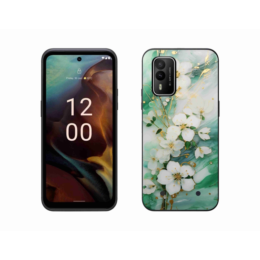 Gélový kryt mmCase na Nokia XR21 - nežné kvety