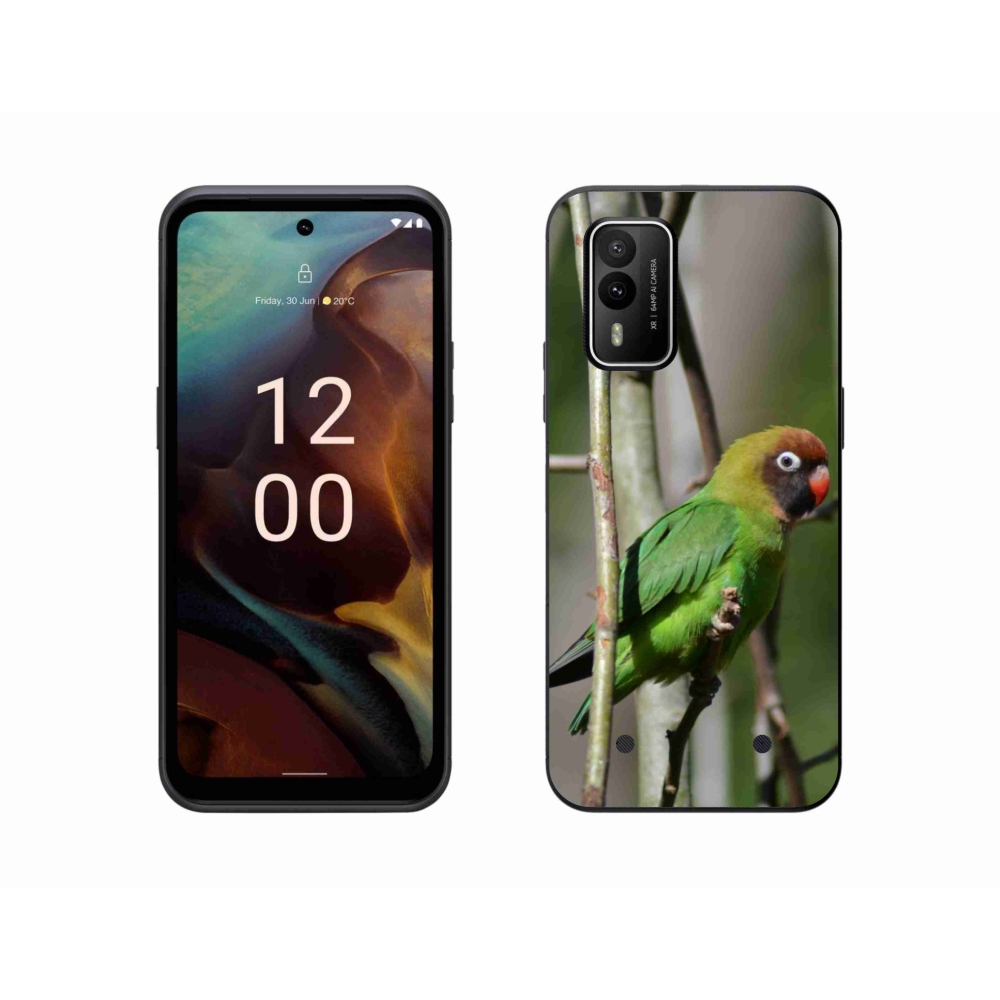 Gélový kryt mmCase na Nokia XR21 - papagáj agapornis