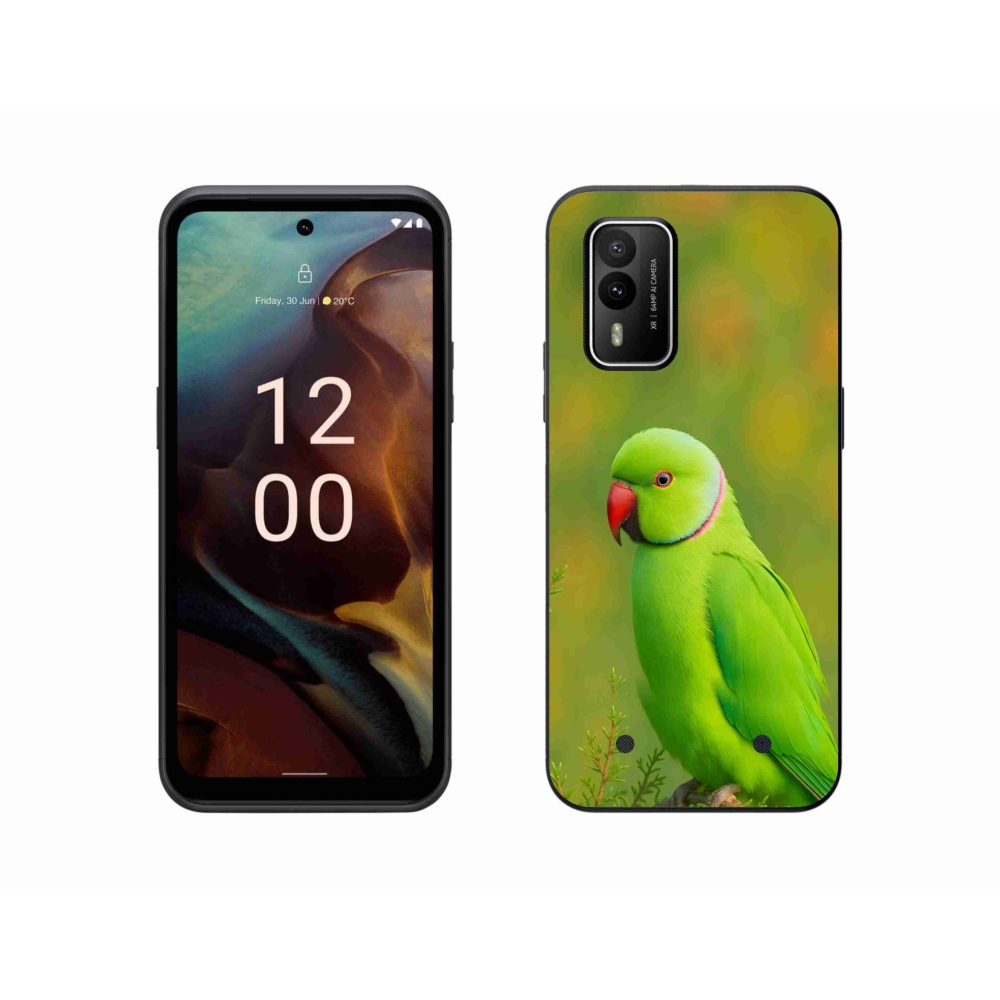 Gélový kryt mmCase na Nokia XR21 - papagáj alexander 2