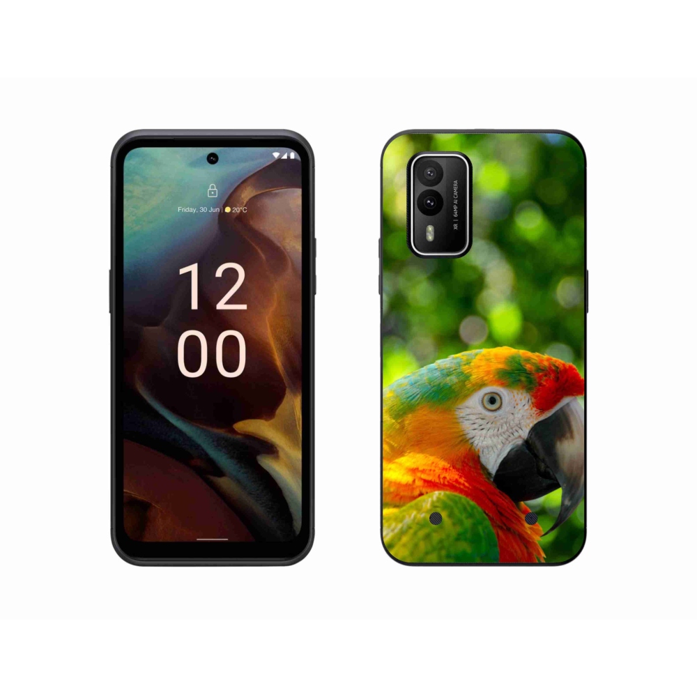 Gélový kryt mmCase na Nokia XR21 - papagáj ara 3