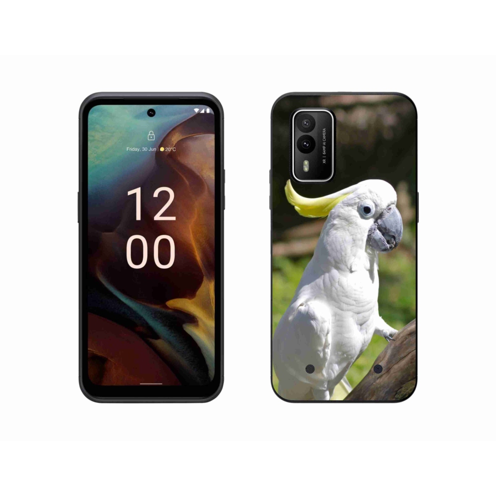 Gélový kryt mmCase na Nokia XR21 - papagáj kakadu 2