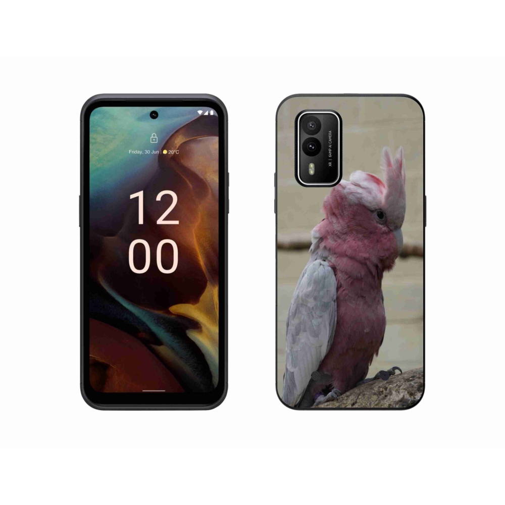 Gélový kryt mmCase na Nokia XR21 - papagáj kakadu ružový