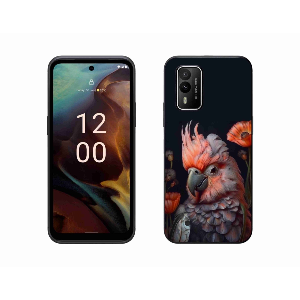 Gélový kryt mmCase na Nokia XR21 - papagáj kakadu vo farbách