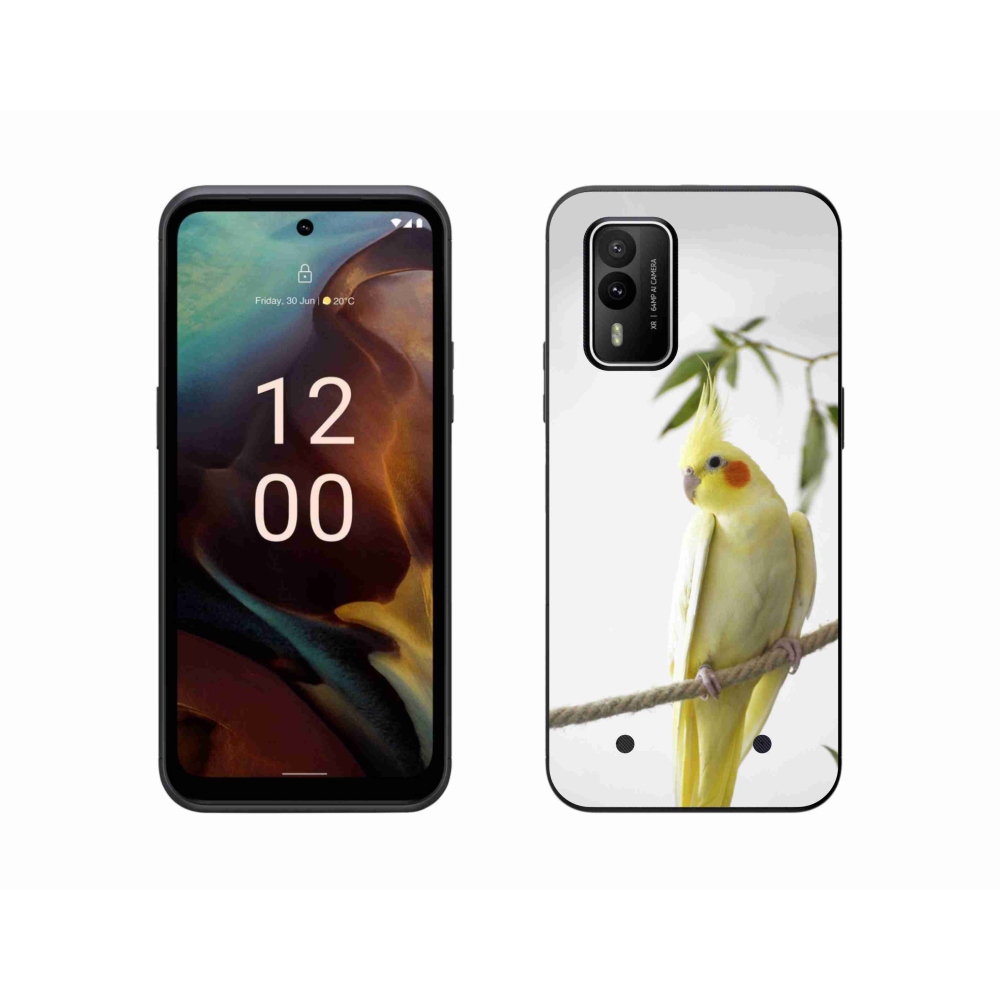 Gélový kryt mmCase na Nokia XR21 - papagáj korela chocholatá