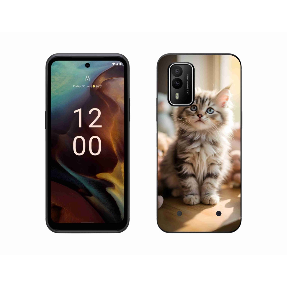 Gélový kryt mmCase na Nokia XR21 - roztomilé mačiatko 10