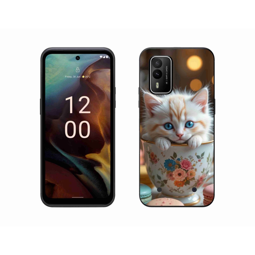 Gélový kryt mmCase na Nokia XR21 - roztomilé mačiatko 6