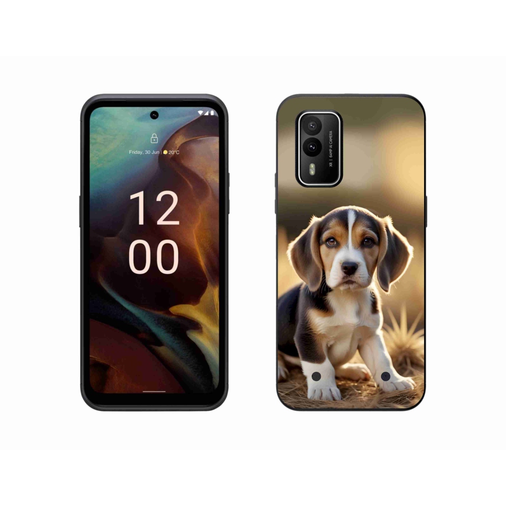 Gélový kryt mmCase na Nokia XR21 - roztomilý bígl