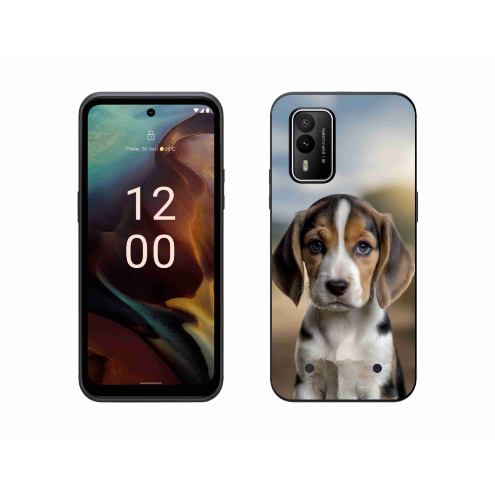 Gélový kryt mmCase na Nokia XR21 - roztomilý bígl