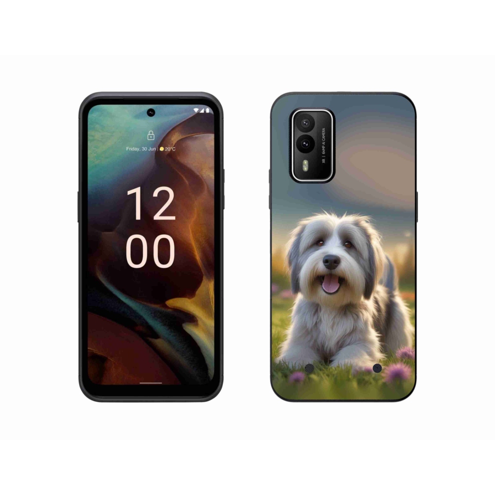 Gélový kryt mmCase na Nokia XR21 - roztomilý havanský psík