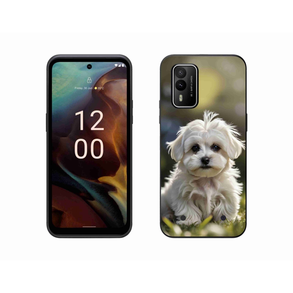 Gélový kryt mmCase na Nokia XR21 - roztomilý maltézsky psík