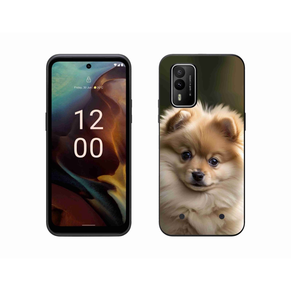 Gélový kryt mmCase na Nokia XR21 - roztomilý pomeranian 2