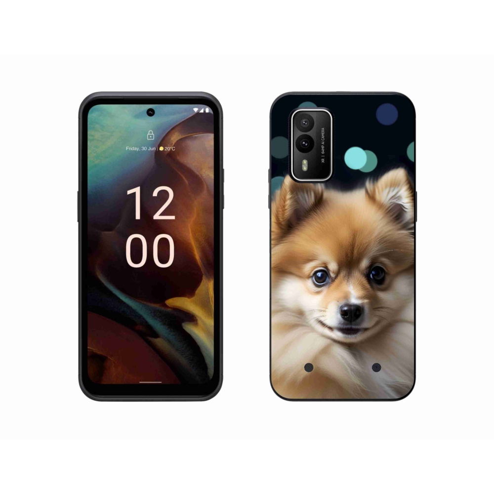 Gélový kryt mmCase na Nokia XR21 - roztomilý pomeranian