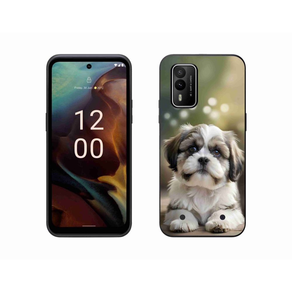 Gélový kryt mmCase na Nokia XR21 - roztomilý shih-tzu