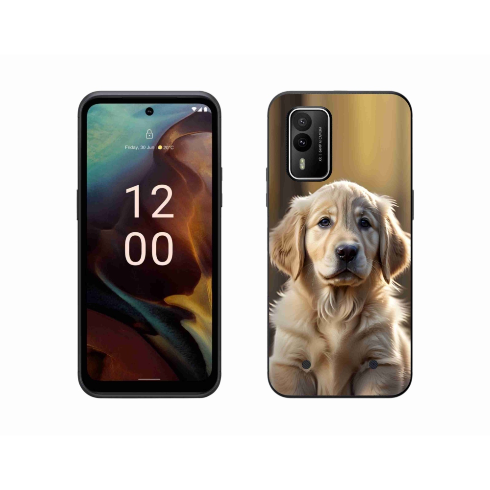 Gélový kryt mmCase na Nokia XR21 - roztomilý zlatý retriever