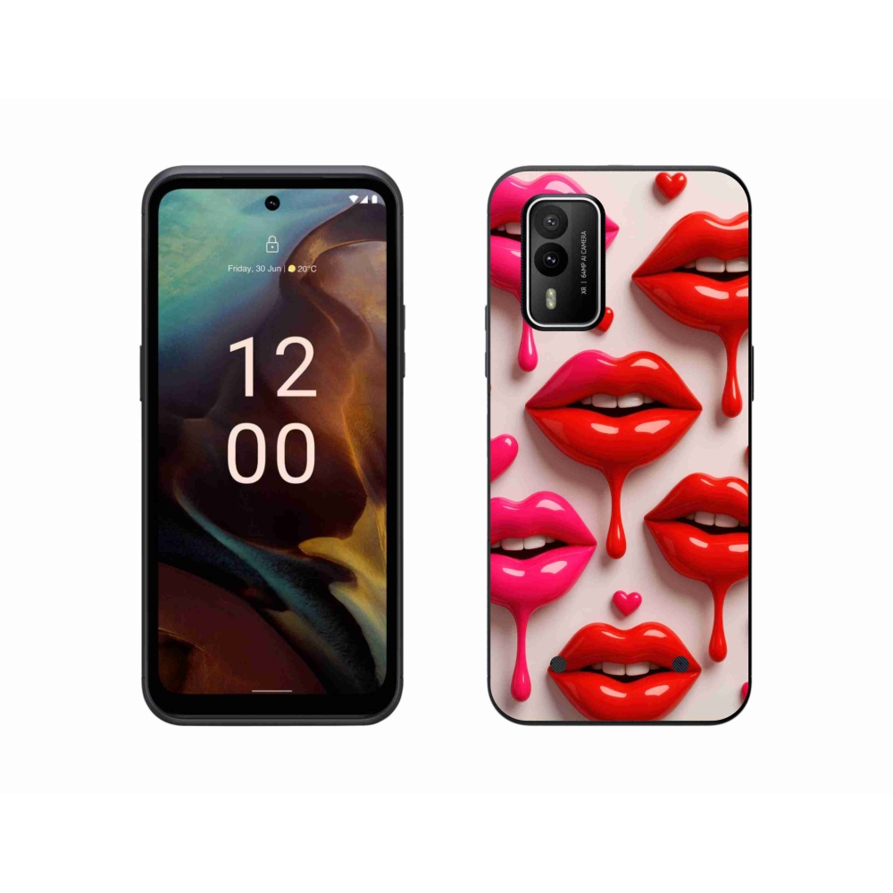 Gélový kryt mmCase na Nokia XR21 - pery 2
