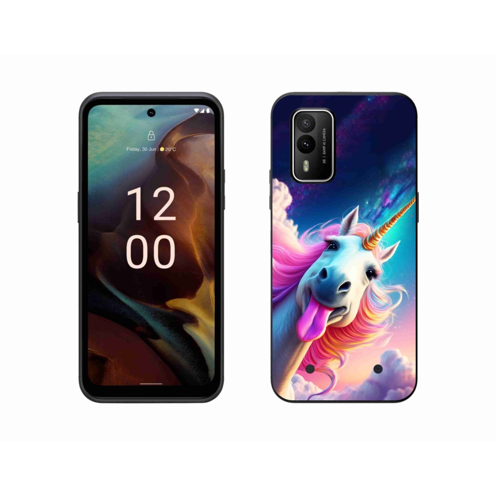 Gélový kryt mmCase na Nokia XR21 - šialený jednorožec