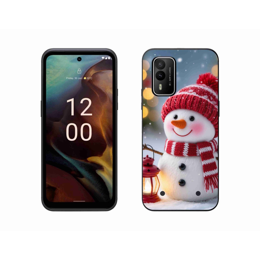Gélový kryt mmCase na Nokia XR21 - snehuliak 2