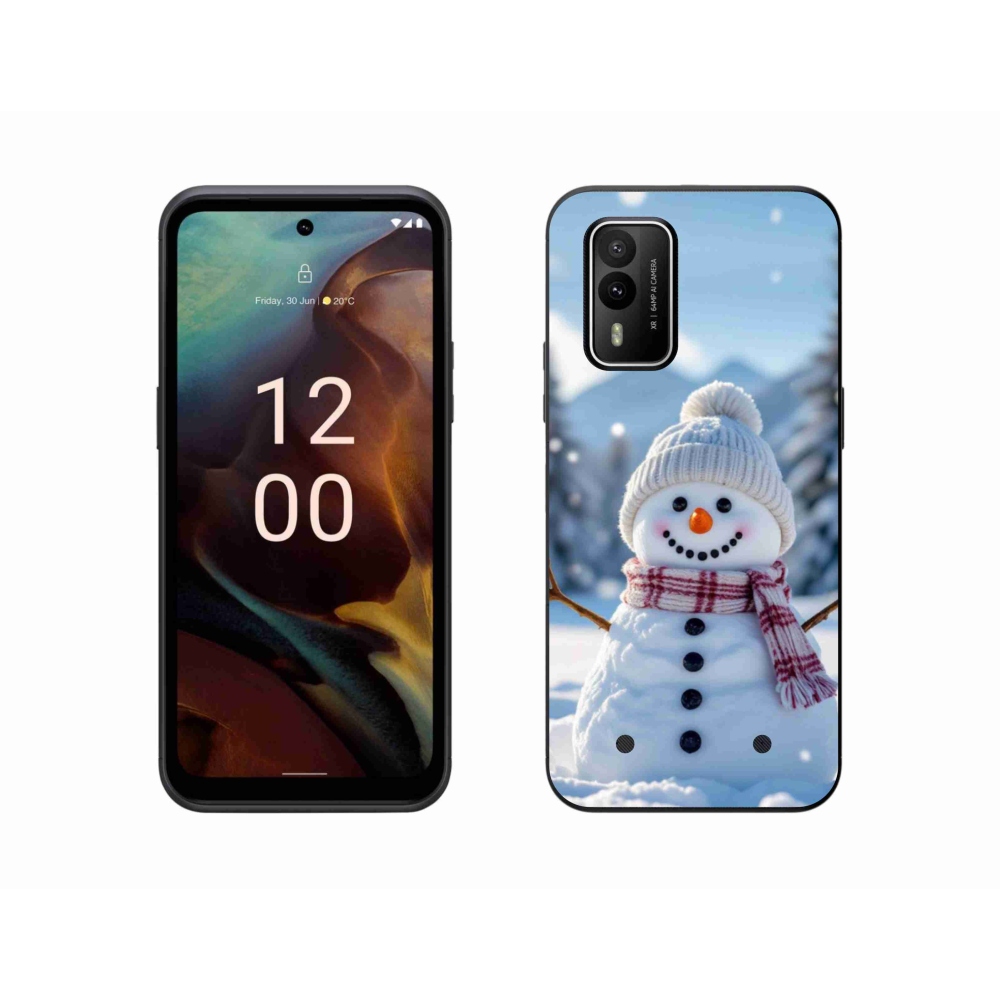 Gélový kryt mmCase na Nokia XR21 - snehuliak 3